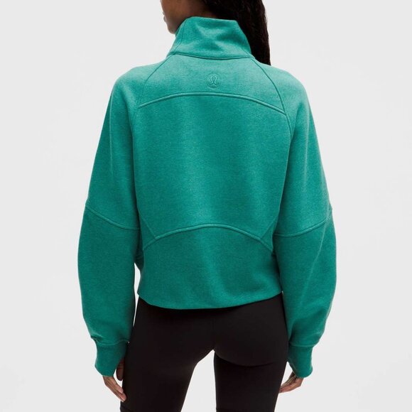 NWT Lululemon Scuba Oversized Funnel Neck, XS/S, Heathered Teal Lagoon - Picture 2 of 7